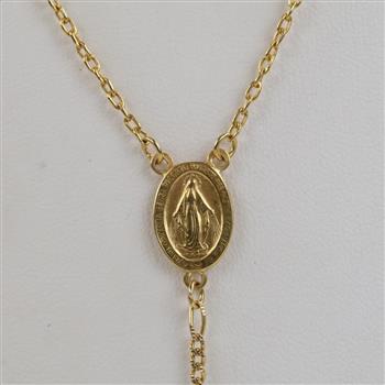18kt Gold Beaded Rosary