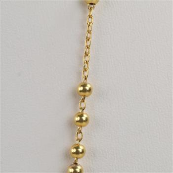 18kt Gold Beaded Rosary