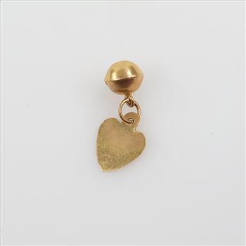 18kt Gold Bell & Heart Piece