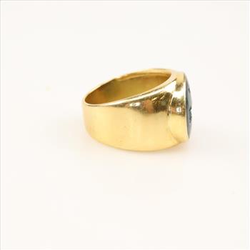 18kt Gold Blood Stone Ring