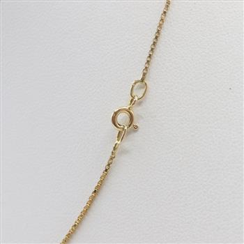 18kt Gold Box Chain Necklace