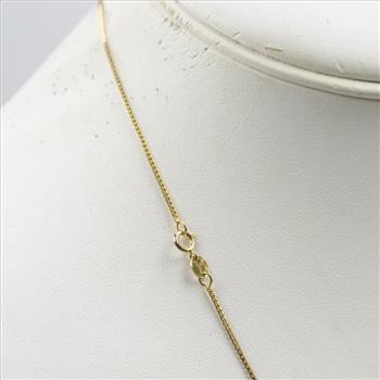 18kt Gold Box Chain Necklace