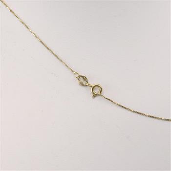 18kt Gold Box Link Necklace