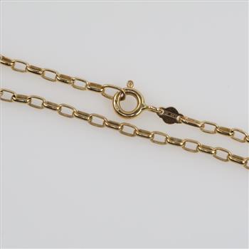 18kt Gold Cable Chain Bracelet