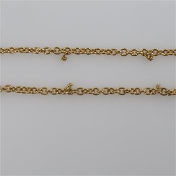18kt Gold Cable Chain Necklace