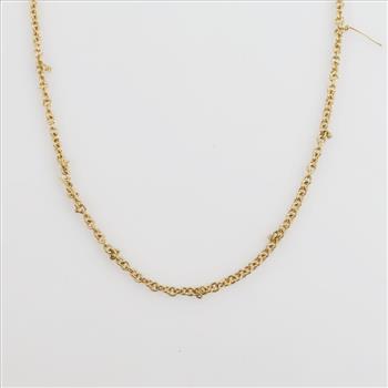 18kt Gold Cable Chain Necklace