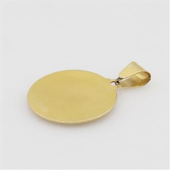 18kt Gold Circle Pendant