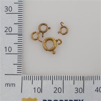 18kt Gold Clasps, 4 Pieces