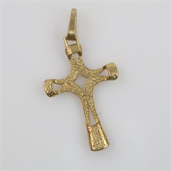 18kt Gold Cross Pendant