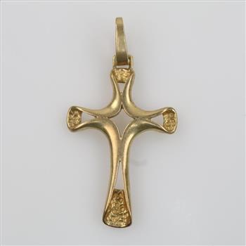 18kt Gold Cross Pendant