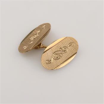 18kt Gold Cufflink
