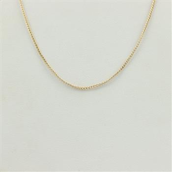 18kt Gold Curb Chain Necklace