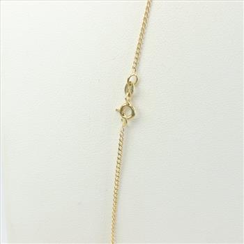 18kt Gold Curb Chain Necklace