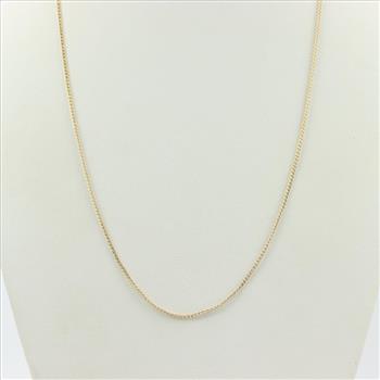 18kt Gold Curb Chain Necklace