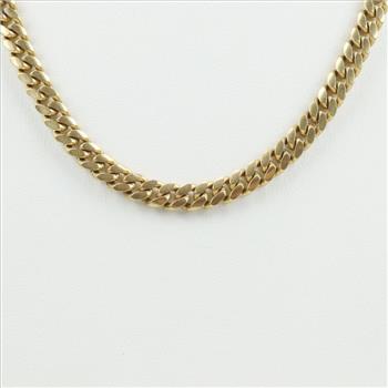 18kt Gold Curb Necklace