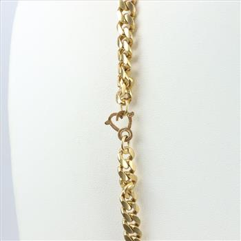 18kt Gold Curb Necklace