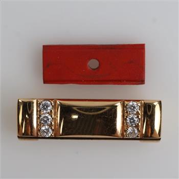 18kt Gold Diamond Accent Piece