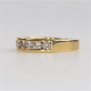 18kt Gold Diamond Band