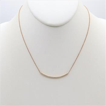 18kt Gold Diamond Cable Chain Necklace