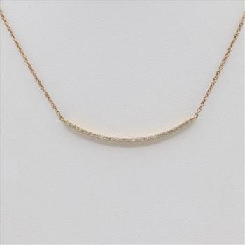18kt Gold Diamond Cable Chain Necklace