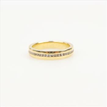 18kt Gold Diamond Infinity Band