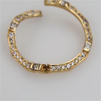 18kt Gold Diamond Piece