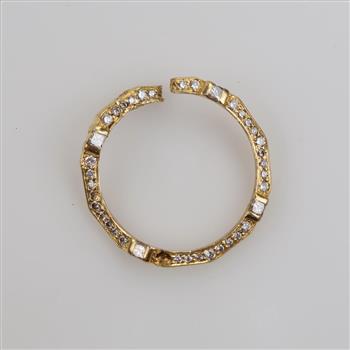 18kt Gold Diamond Piece