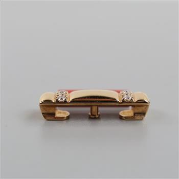 18kt Gold Diamond Piece