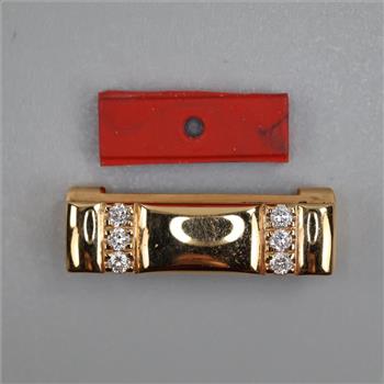 18kt Gold Diamond Piece