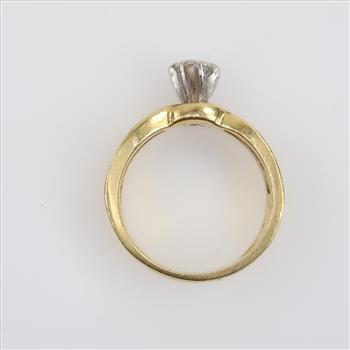 18kt Gold Diamond Solitaire Ring