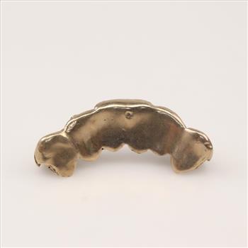 18kt Gold Diamond Teeth Caps