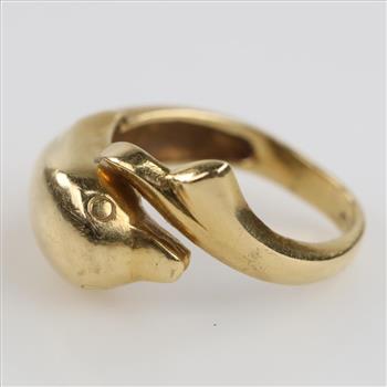 18kt Gold Dolphin Ring