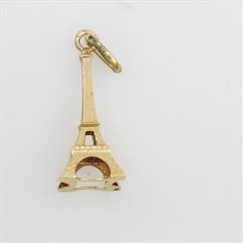 18kt Gold Eiffel Tower Pendant