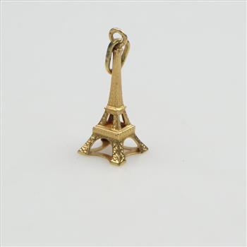 18kt Gold Eiffel Tower Pendant