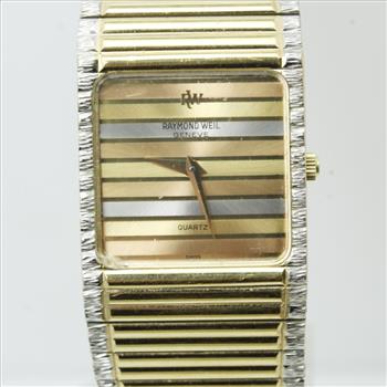 18kt Gold Electroplated Raymond Weil Watch
