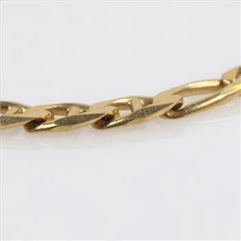 18kt Gold Figaro Chain Link Bracelet