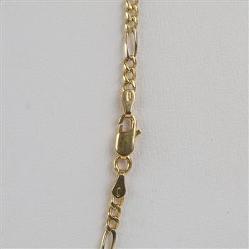 18kt Gold Figaro Chain Necklace