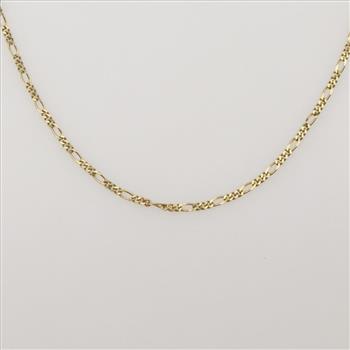 18kt Gold Figaro Chain Necklace