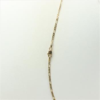 18kt Gold Figaro Chain Necklace