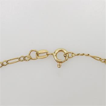 18kt Gold Figaro Necklace