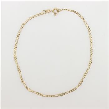 18kt Gold Figaro Necklace