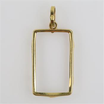 18kt Gold Frame Pendant