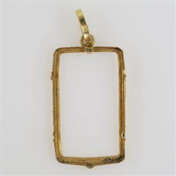 18kt Gold Frame Pendant