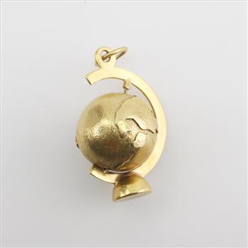 18kt Gold Globe Pendant