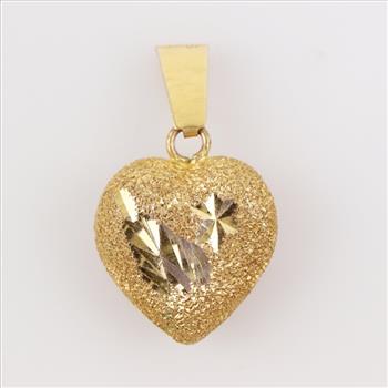 18kt Gold Heart Pendant