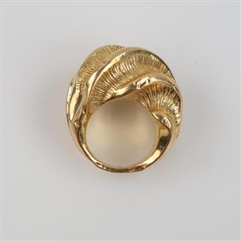 18kt Gold Hollow Cocktail Ring