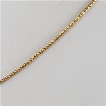 18kt Gold Hollow Link Necklace