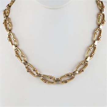 Tubular Necklace in Gold main image 0