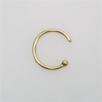 18kt Gold Hoop Nose Ring