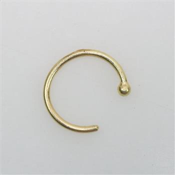 18kt Gold Hoop Nose Ring
